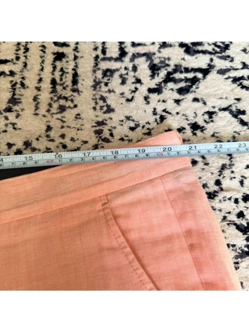 Todd Snyder Mens Linen Dress Pants 38x32 Salmon Pink Flat Front Tapered K69